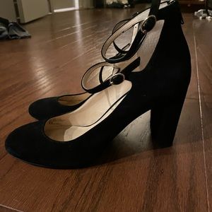 INC round toe pumps with ankle strap